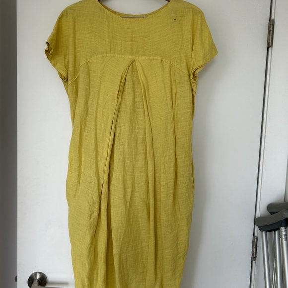 Black Crane Cocoon Dress (lemon) - Picture 5 of 8